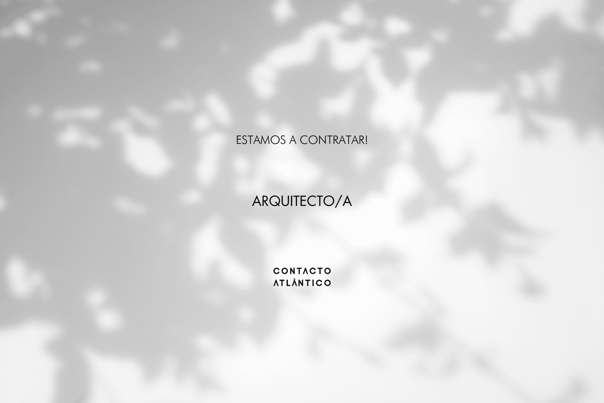 Estamos a contratar – Arquitecto/a