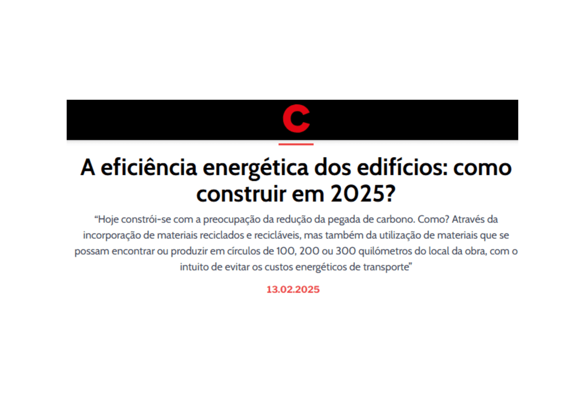 A eficiência energética dos edifícios: como construir em 2025?